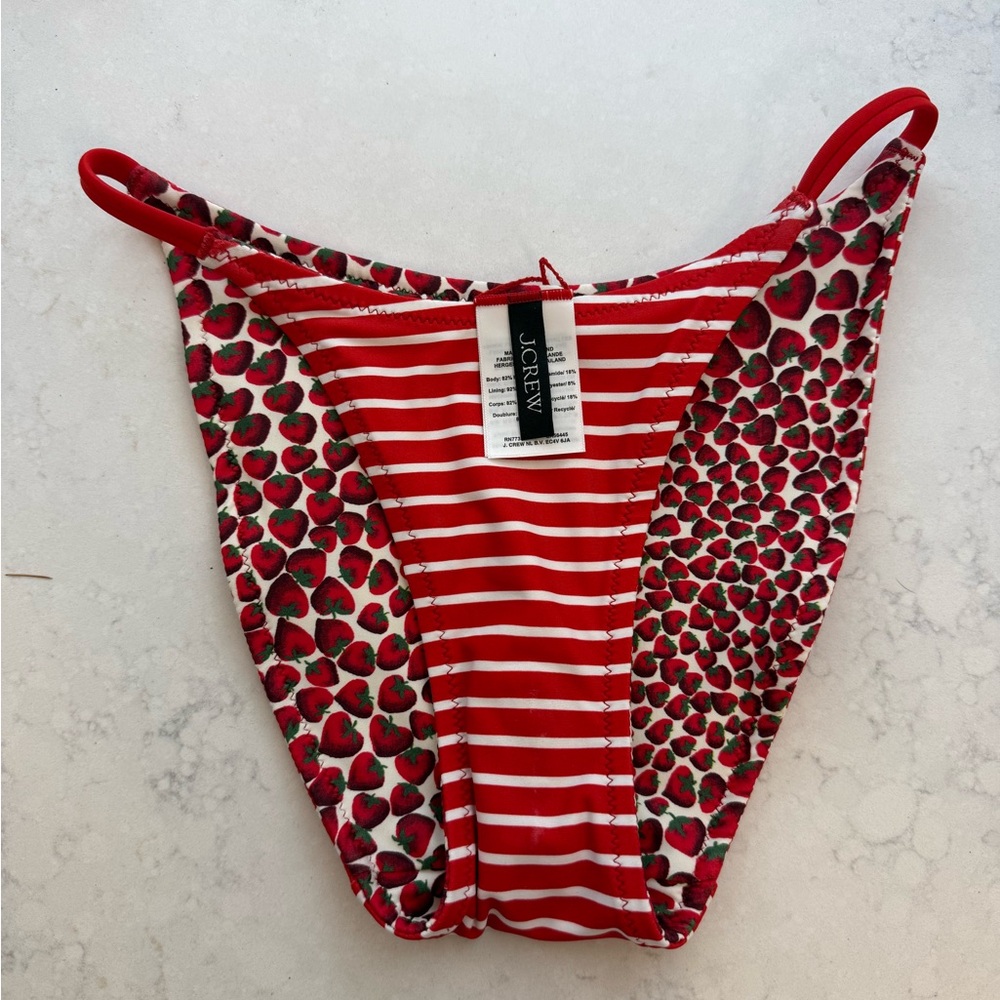 J. Crew 90s no-tie bikini bottom XXS NWT